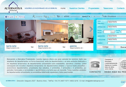 Diseño Paginas Web Alternativa Propiedades