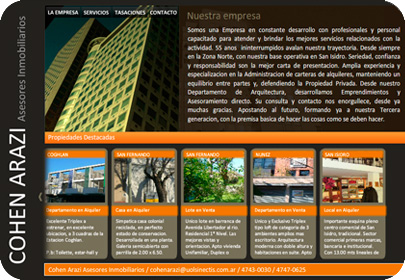 Diseño Pagina Web Responsive Cohen Arazi