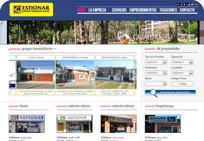 Diseño Pagina Web Gestionar