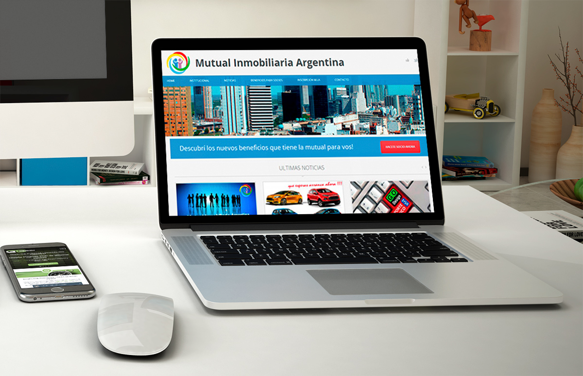 Diseño Web para Empresa Mutual Inmobiliaria Argentina